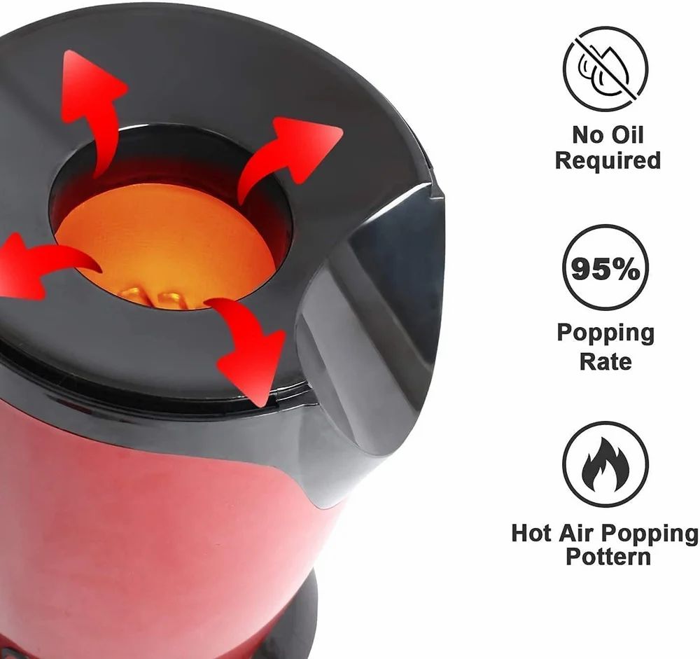Portable Electric Popcorn Maker – Fresh Popcorn Anytime