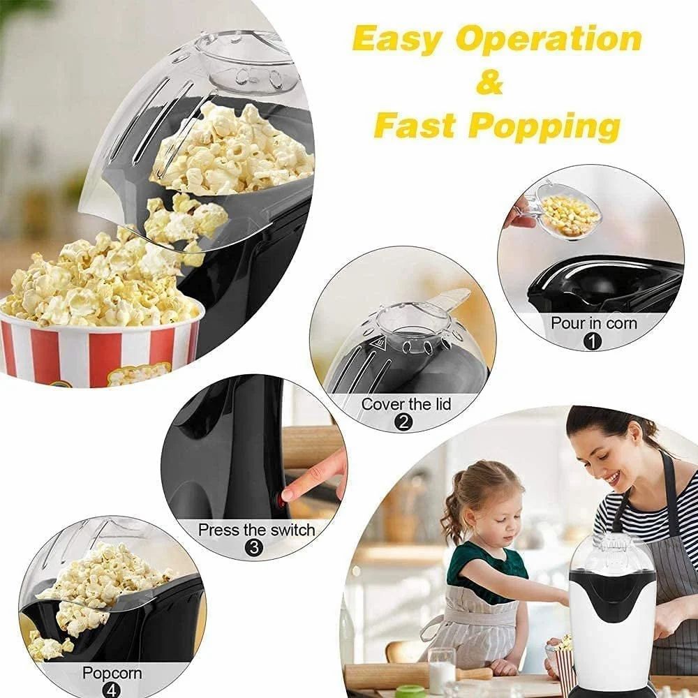 Portable Electric Popcorn Maker – Fresh Popcorn Anytime
